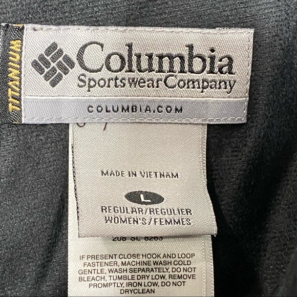 Columbia Titanium Omni-Tech Ski Snow Pants Black Large - Picture 9 of 10